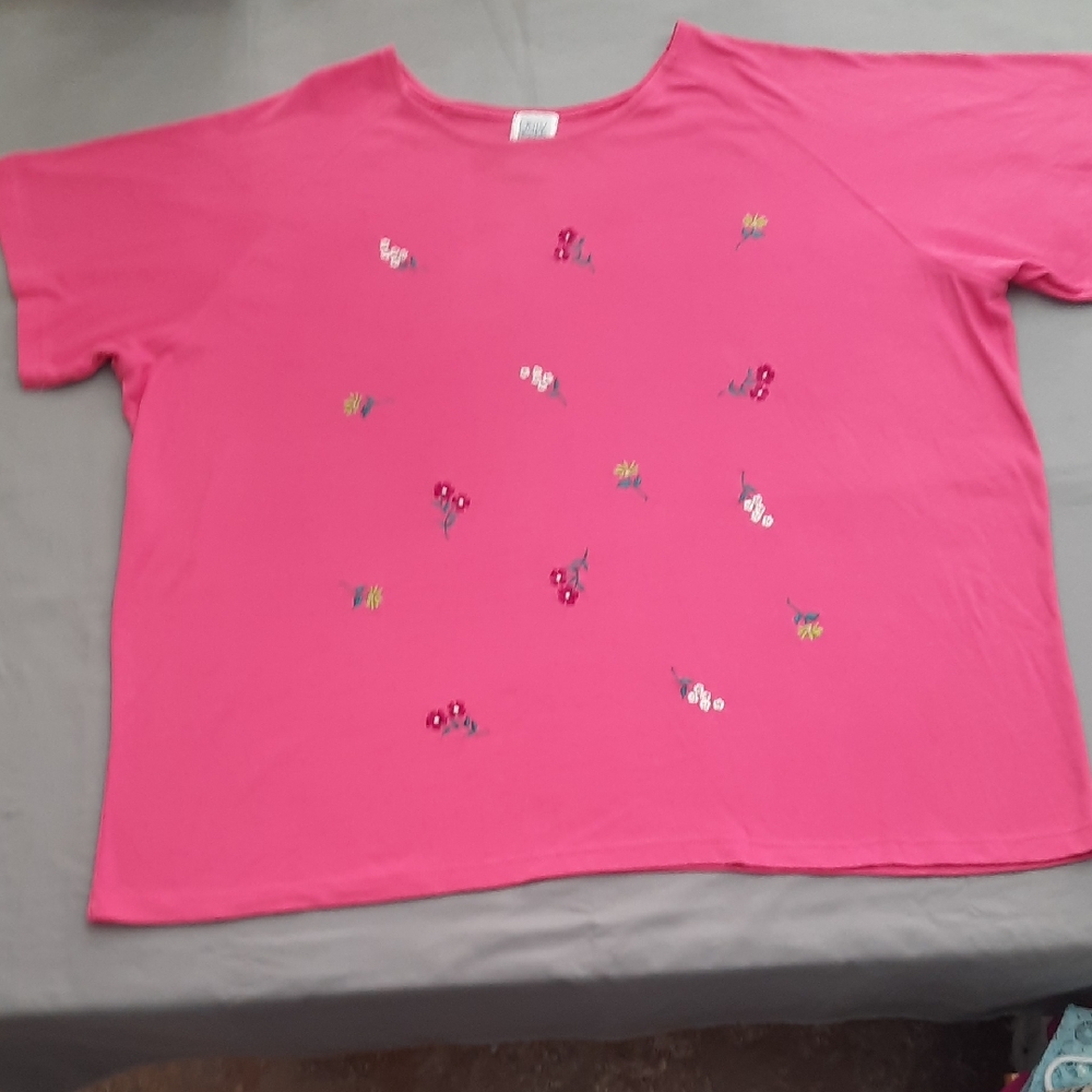 Only Necessities Rosy Pink T-Shirt - Size 4X